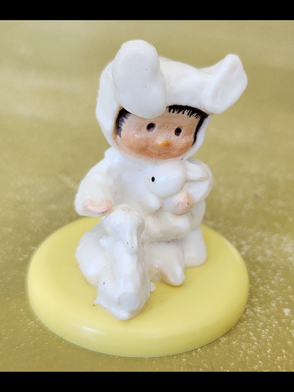 Rare Vintage 1974 Hallmark Merry Miniature Easter Bunny Costume Figurine